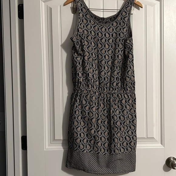 Lou & Grey Paisley Pattern Drawstring Waist Dress Medium - Picture 5 of 9